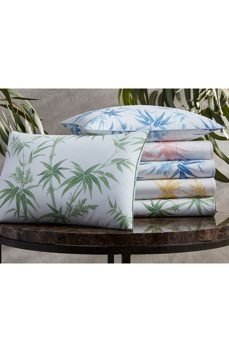 Matouk Dominique Fitted Sheet, Alternate, color, Palm