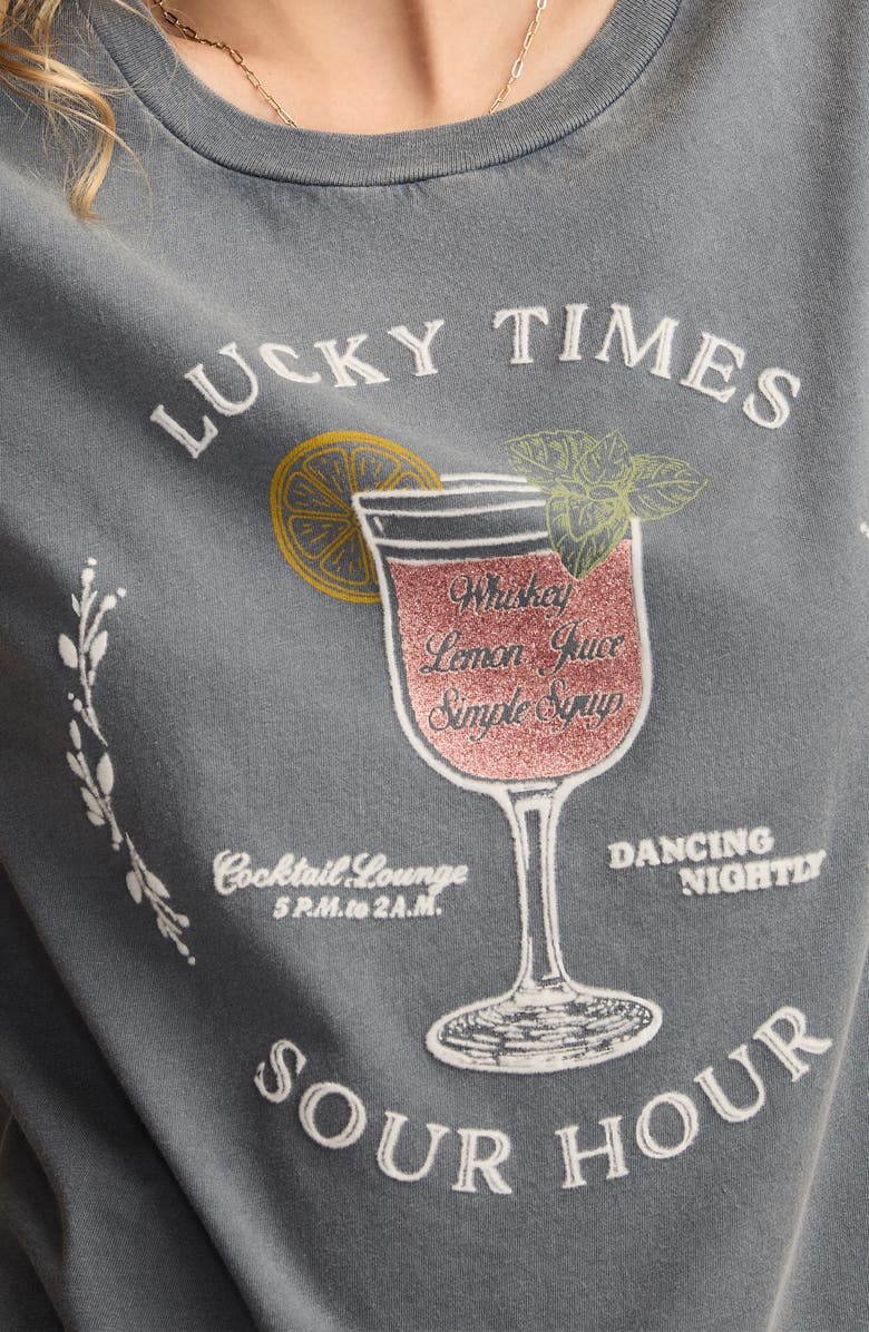 Lucky Brand Sour Hour Cotton Graphic T-Shirt, Alternate, color, Flint Stone