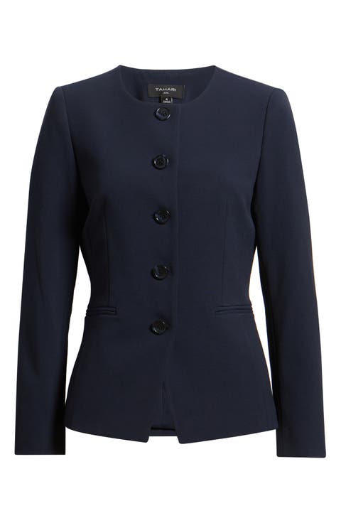 Collarless Jacket (Petite)