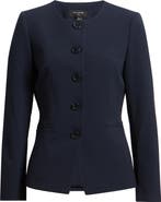 Tahari ASL Collarless Jacket