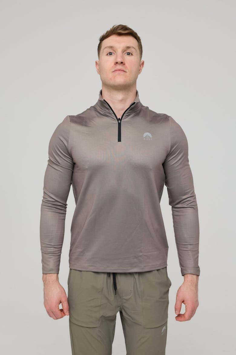 Elite Activewear 1/4 Zip Top - Khaki, Alternate, color, Khaki