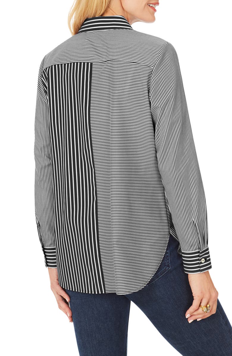 Foxcroft Maven Stripe Button-Up Shirt, Alternate, color, 