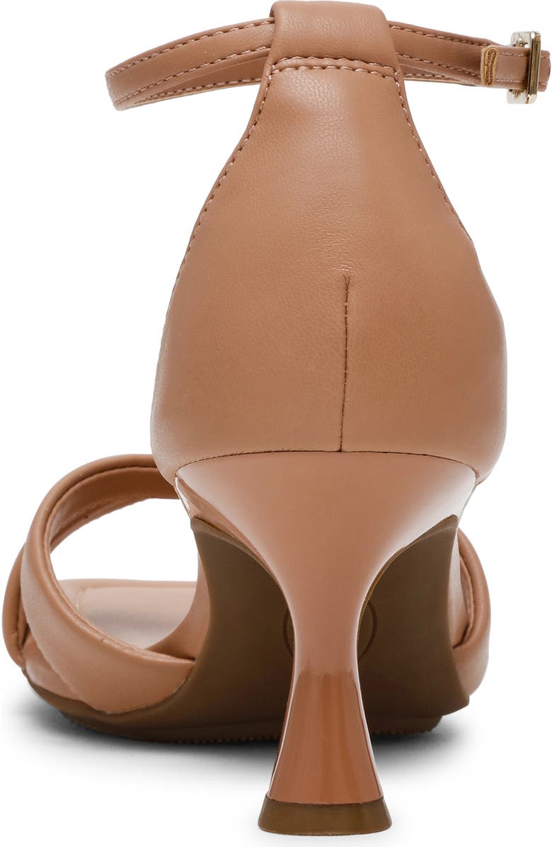 Anne Klein Joss Ankle Strap Kitten Heel Sandal, Alternate, color, Tan
