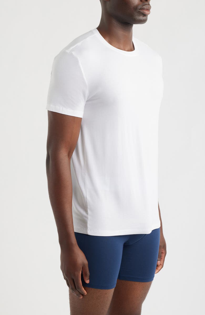Tommy John 3-Pack Second Skin Crewneck T-Shirts, Alternate, color, White