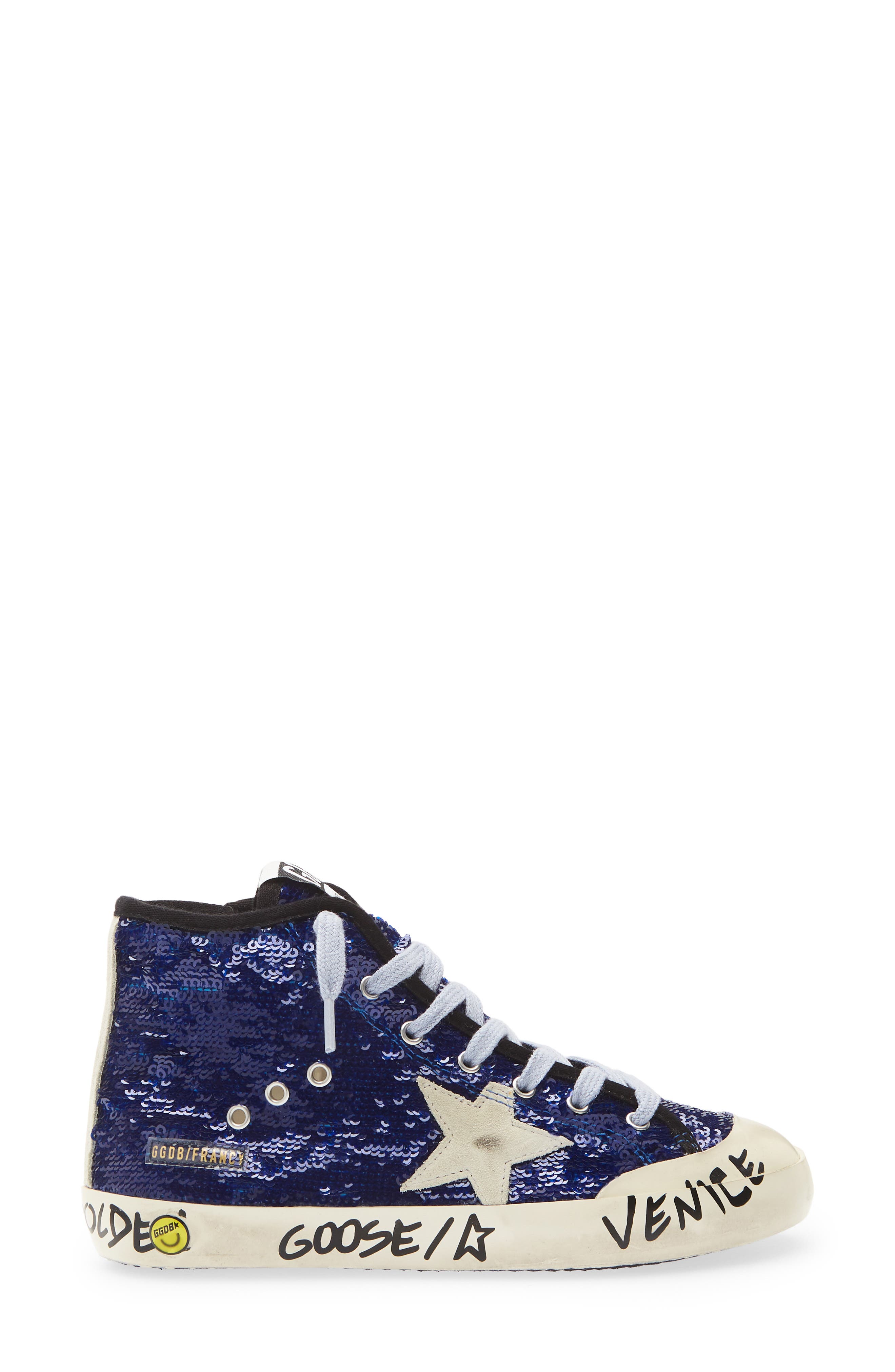 Kids' Francy Sequin High Top Sneaker, Alternate, color, BLUETTE/ ICE