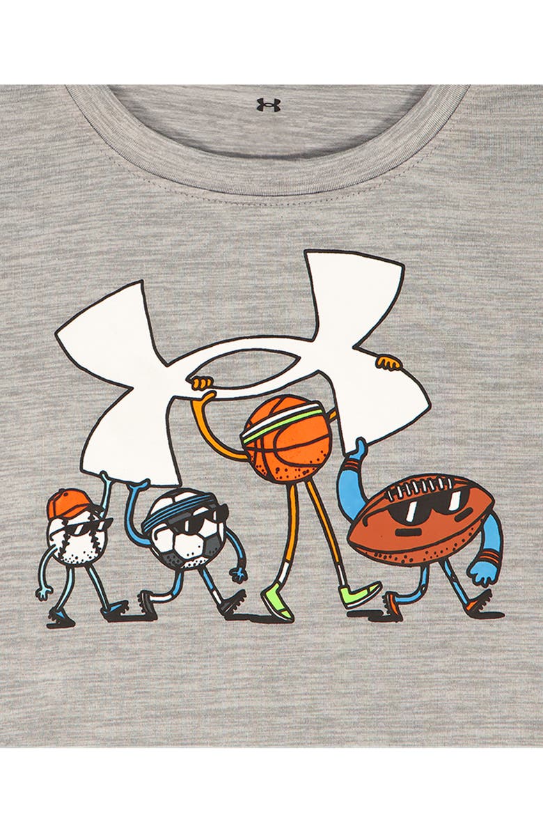 Under Armour Kids' Tech Multi Sport T=Shirt & Shorts Set, Alternate, color, Steel