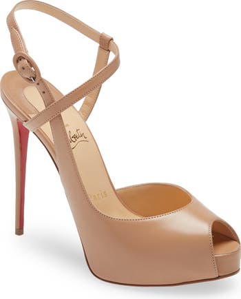 【関税送料込】ルブタン Jenlove Ankle Strap Peep Toe Stiletto Christian Louboutin Jenlove Ankle Strap Peep Toe Stiletto