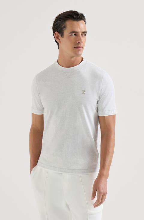 T-shirt with faux-layering