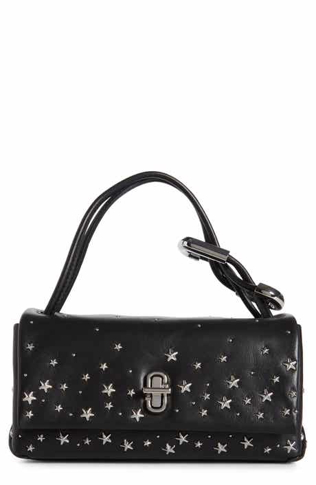 The Mini Dual Star Studded Leather Top Handle Bag