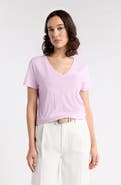 1901 V-Neck Cotton T-Shirt