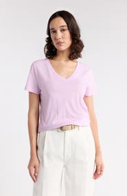 1901 V-Neck Cotton T-Shirt
