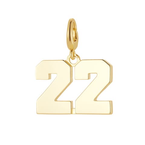 Drip Digits Number Pendant Charm