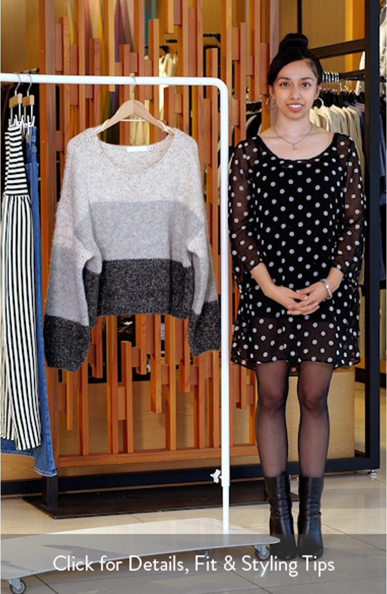 Jenna Colorblock Boatneck Sweater, sales video thumbnail