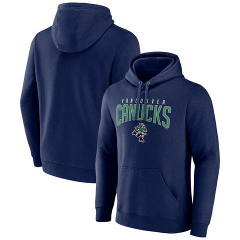 Men's Fanatics Branded Navy Vancouver Canucks Special Edition 2.0 Wordmark Pullover Hoodie