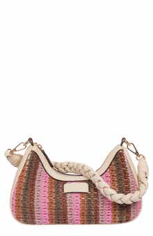 Tommy Bahama Woven Ribbon Zip Top Shoulder Bag
