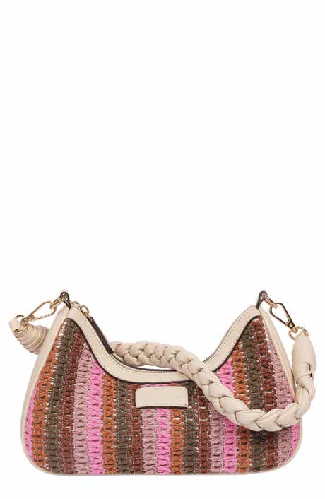 Tommy Bahama Woven Ribbon Zip Top Shoulder Bag