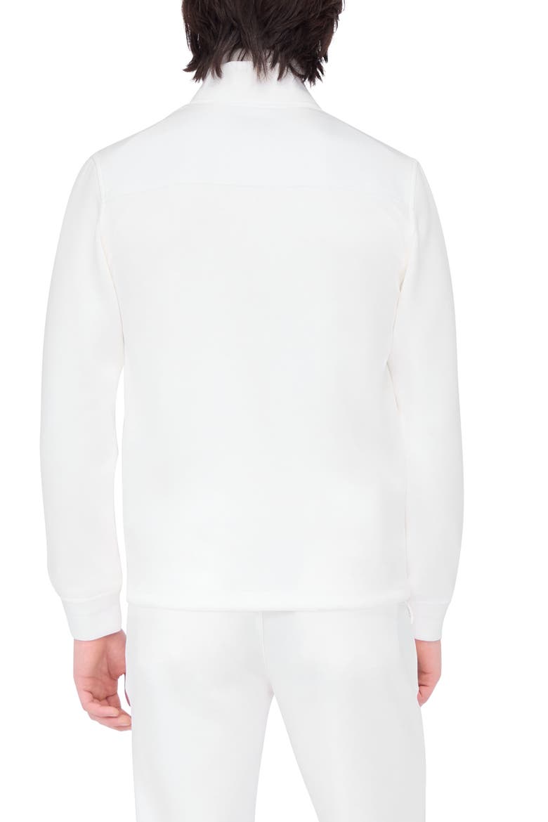 Knit Blouson Jacket, Alternate, color, CHALK