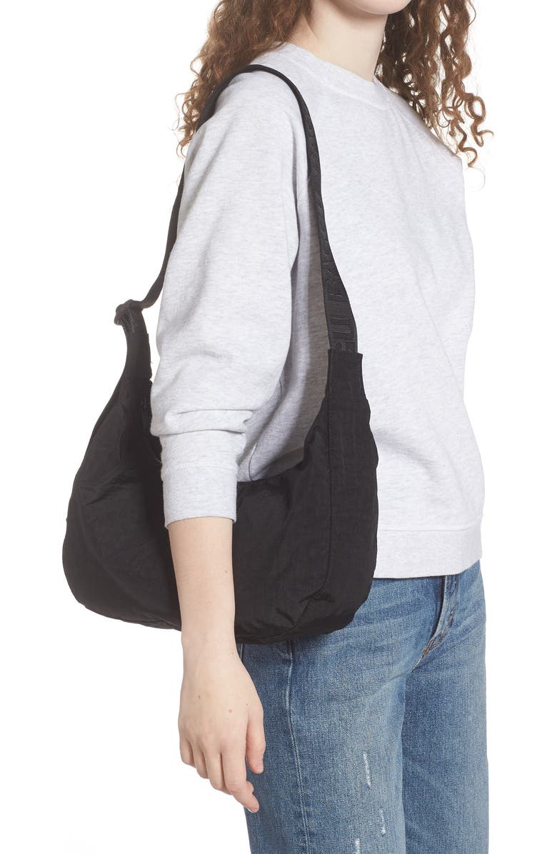 Baggu Medium Crescent Nylon Canvas Shoulder Bag, Alternate, color,