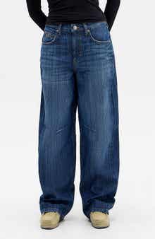 Logan Stripe Barrel Leg Jeans