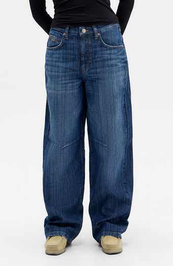 Logan Stripe Barrel Leg Jeans