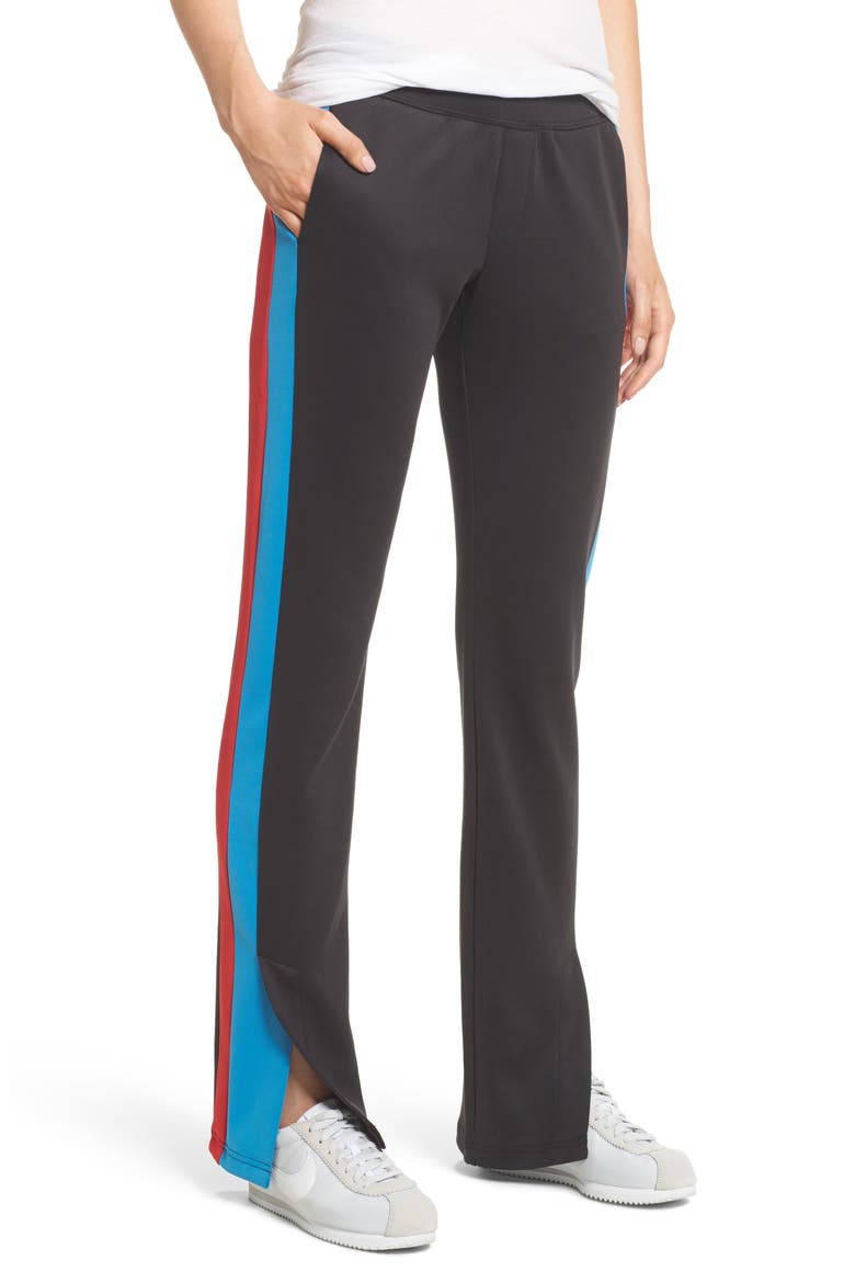 Stripe Track Pants, Main, color, BLACK