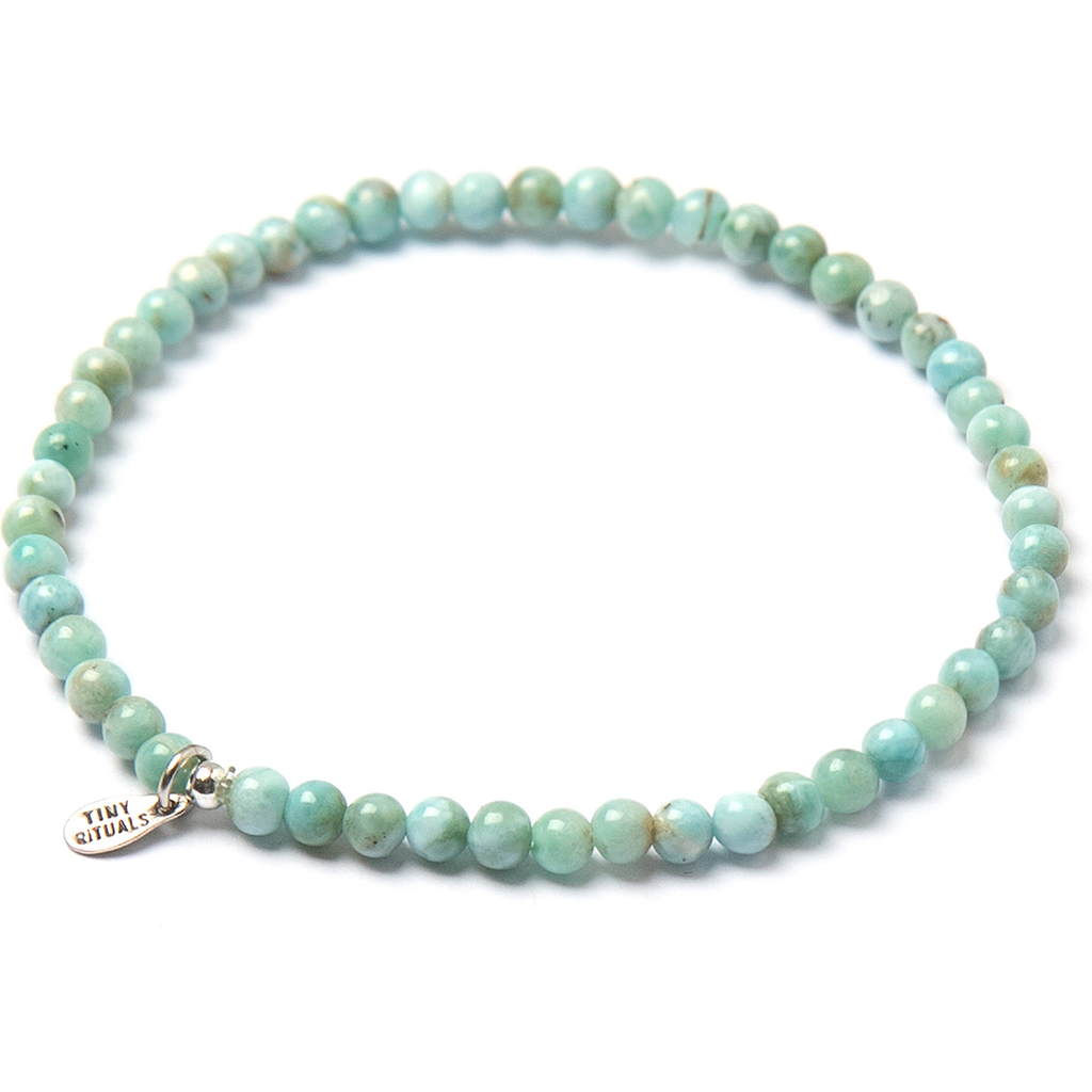 Tiny Rituals Genuine Rare Larimar Energy Bracelet in Light Blue-Green  product