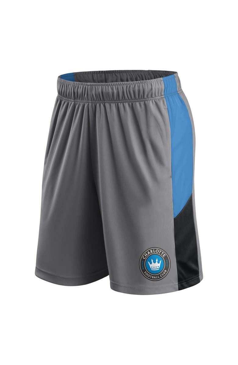 FANATICS Men's Fanatics Gray Charlotte FC Team Shorts, Alternate, color, 