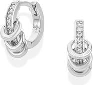 MOD AND JO Levi Pavé Hugging Hoop Earrings