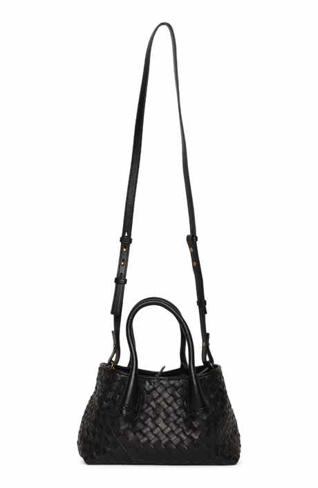 Alina Mini Woven Leather Tote