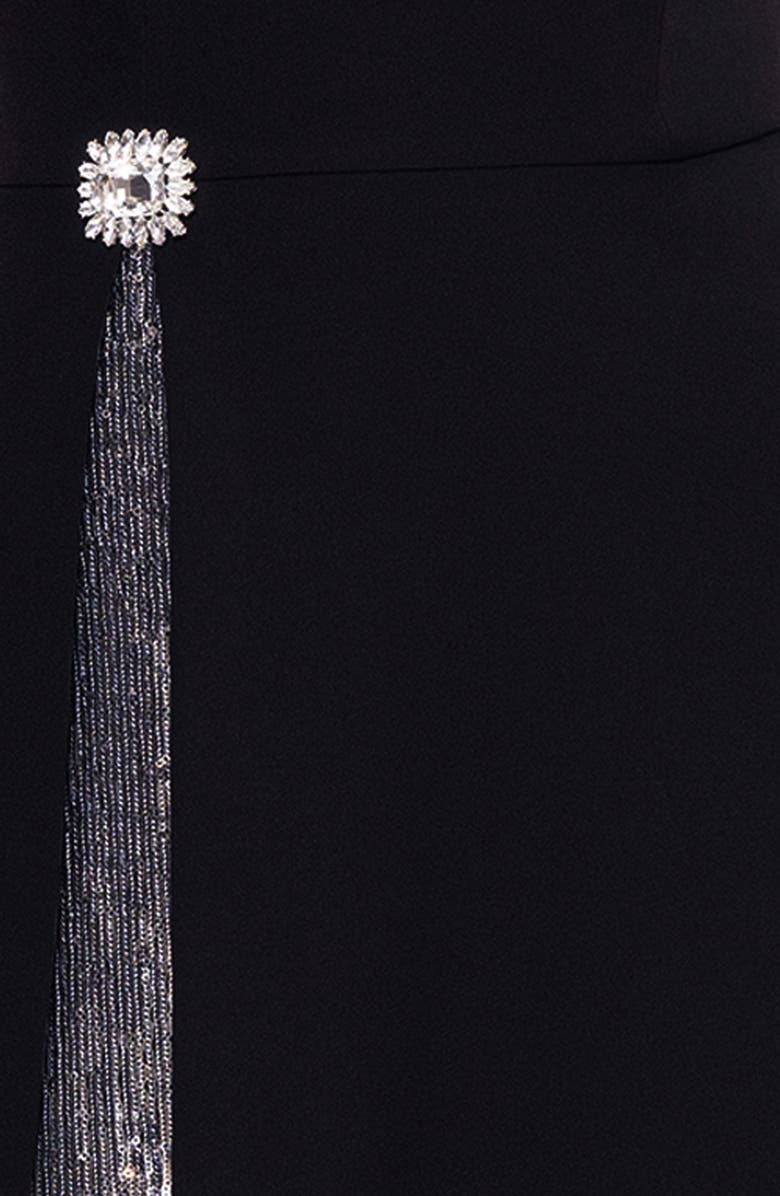 Betsy & Adam Sequin A-Line Gown, Alternate, color,