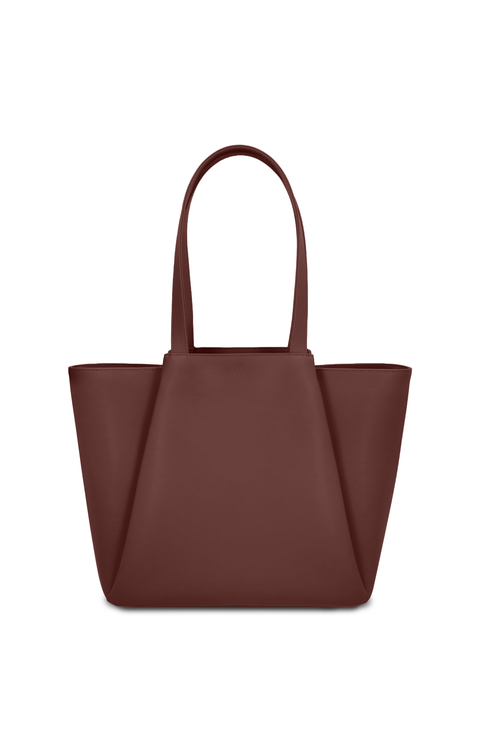 Pyramid Leather Tote Bag