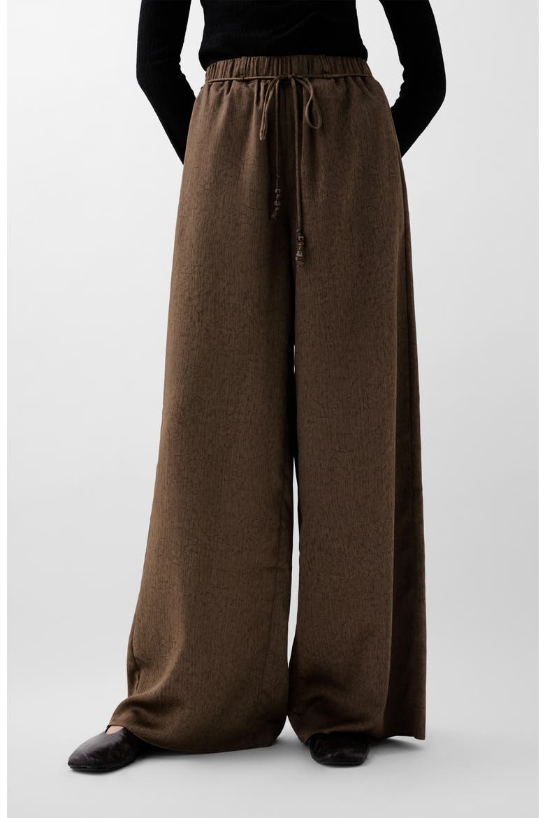 Crinkle Kaftan Pant, Main, color, Khaki