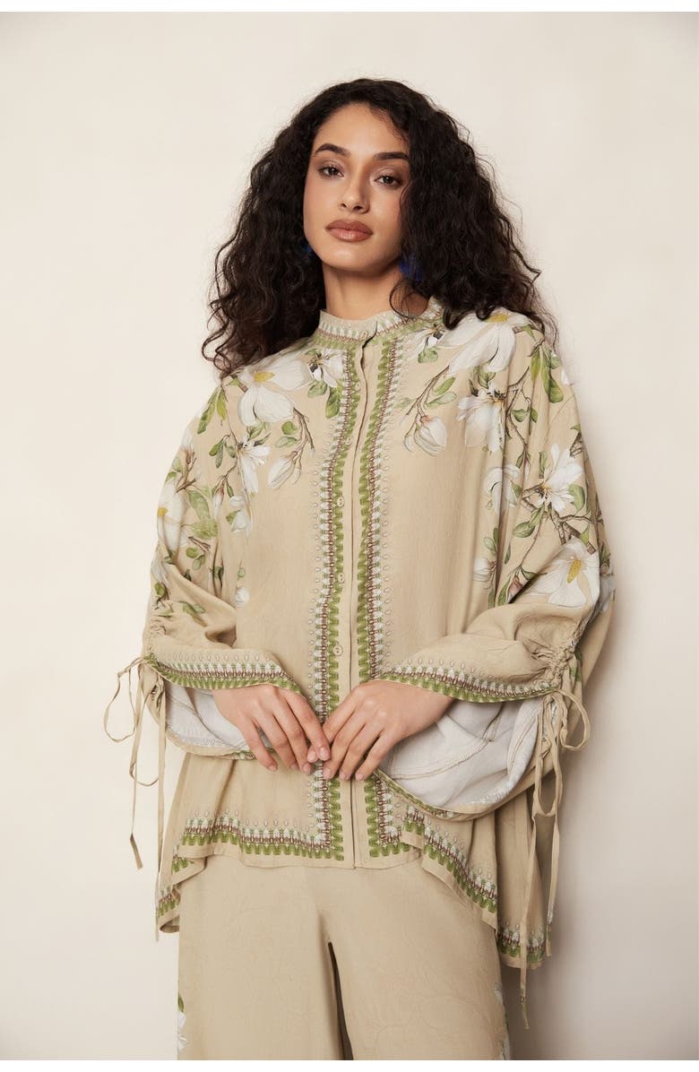 RAISHMA Hilda Biscuit Shirt, Main, color, Brown