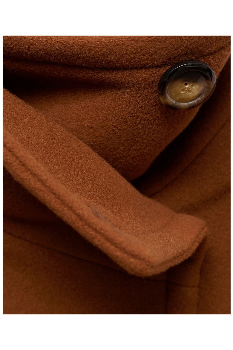 Double Breasted Wool Blend Jacket, Alternate, color, BROWN