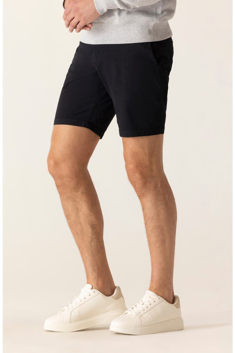 Galaxy 8.5-Inch Bermuda Flat Front Stretch Twill Shorts, Alternate, color, BLACK