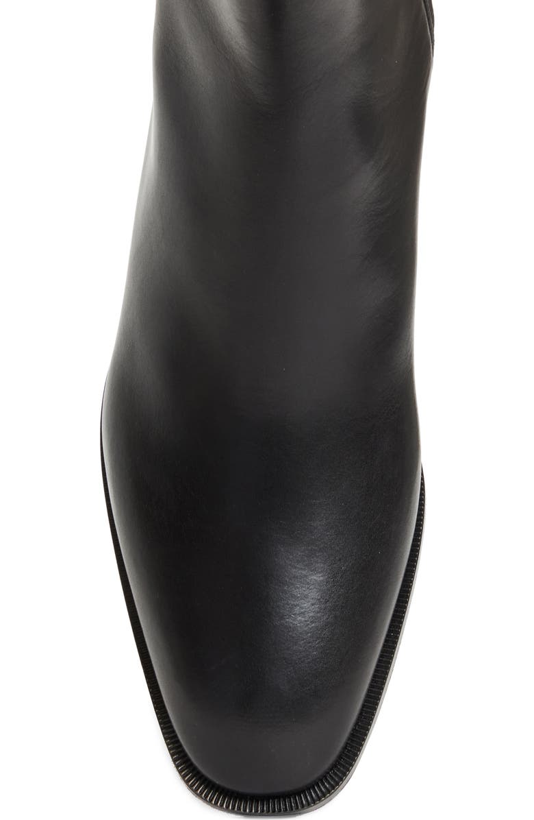 Christian Louboutin Ziggissimo Forever Plain Toe Boot, Alternate, color, Black