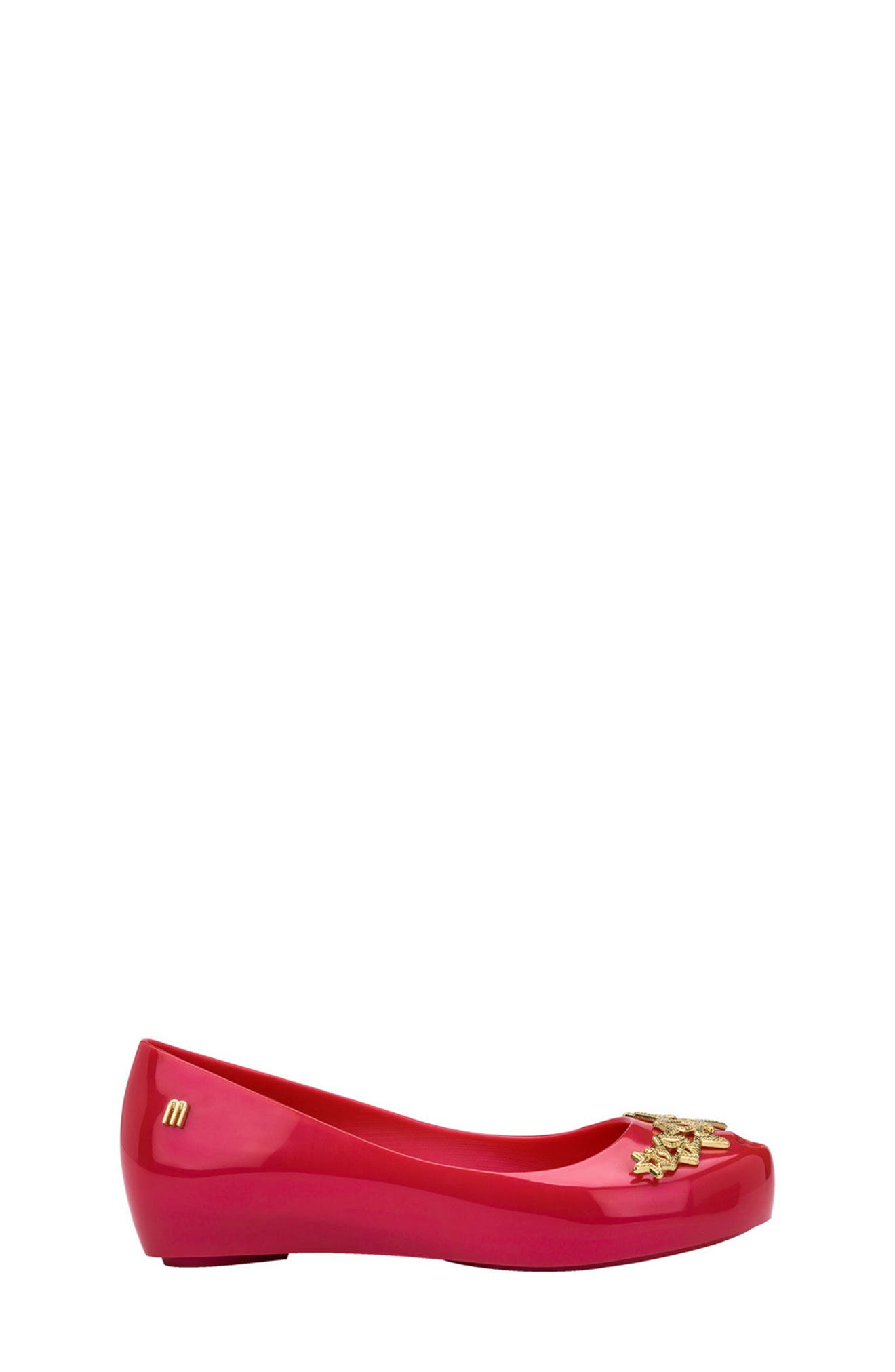 Mini Melissa Ultragirl Ballet Flat, Alternate, color, Red