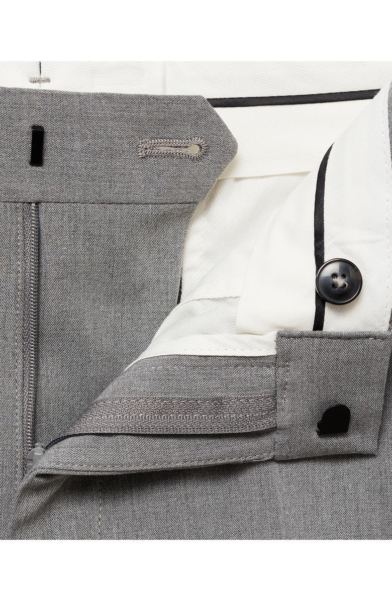 MANGO Super Slim Fit Stretch Suit Pants, Alternate, color, Grey