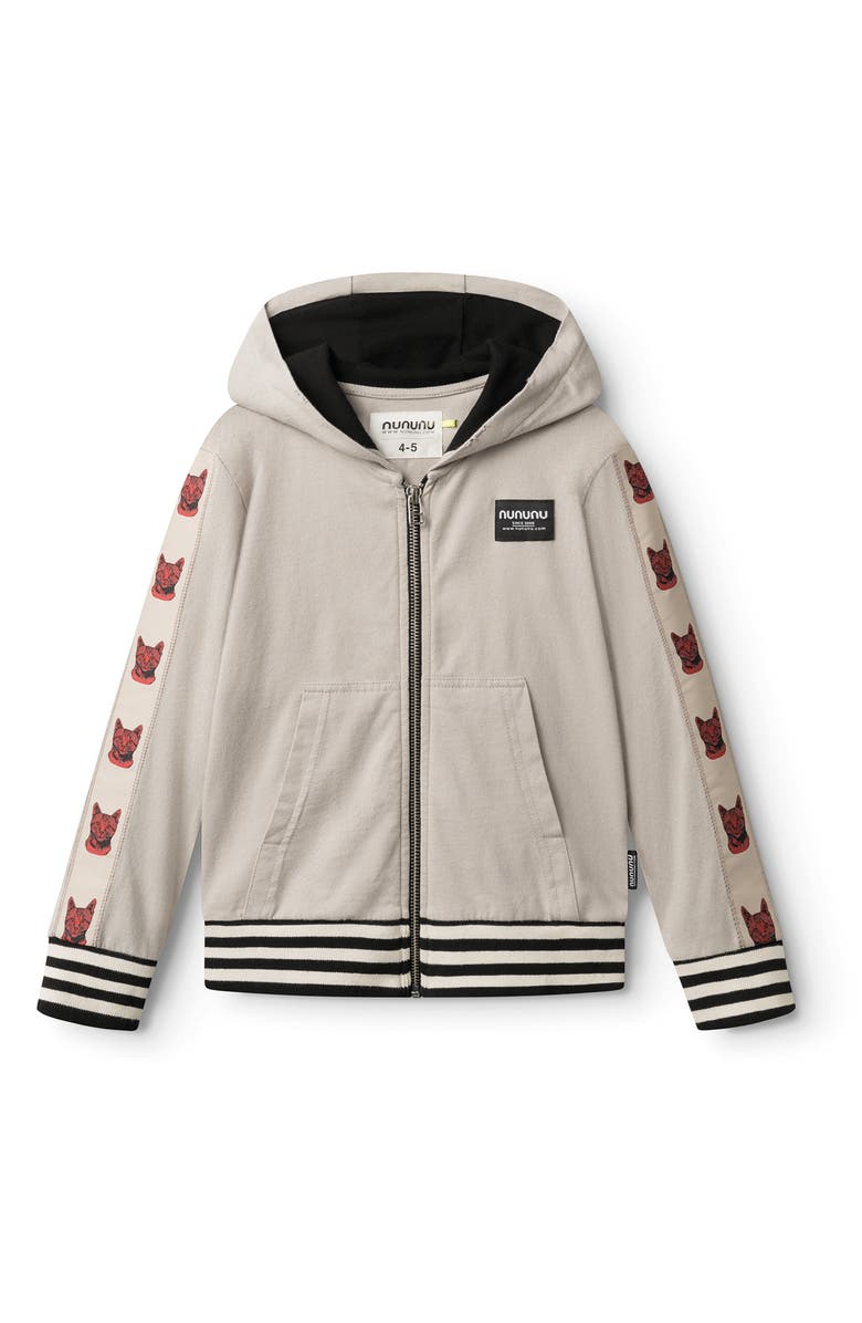 Nununu Kids' Cool Cat Zip Hoodie, Main, color, 