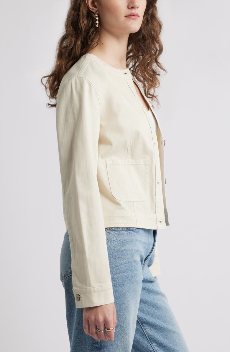 Treasure & Bond Twill Jacket, Alternate, color, Ivory Egret