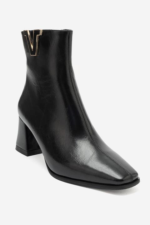 Lean Block Heel Ankle Boot