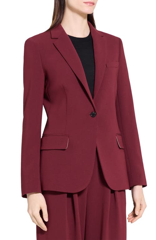 Theory Admiral Crepe Staple Blazer In Purple
