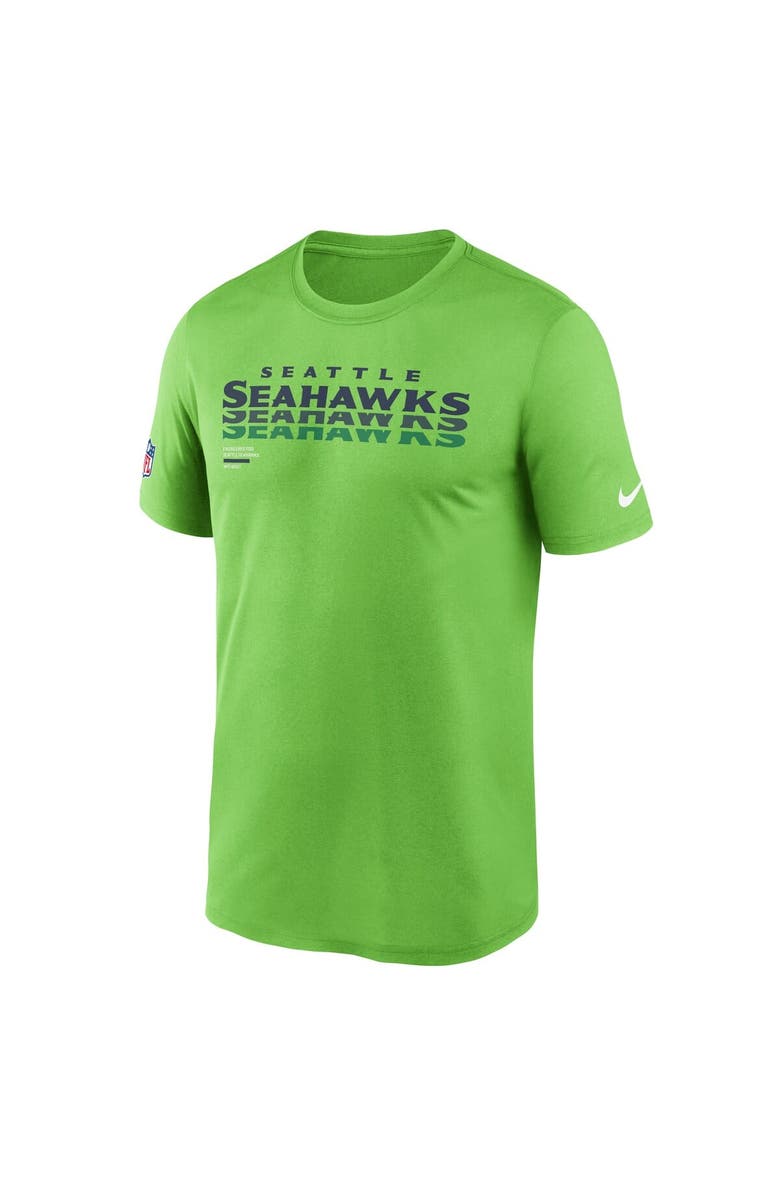 Nike Men's Nike Neon Green Seattle Seahawks Sideline Legend Performance T-Shirt, Alternate, color, Neon Green