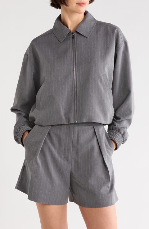 Arlenis Zip Front Blouson Jacket