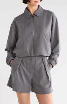 Derek Lam 10 Crosby Arlenis Zip Front Blouson Jacket