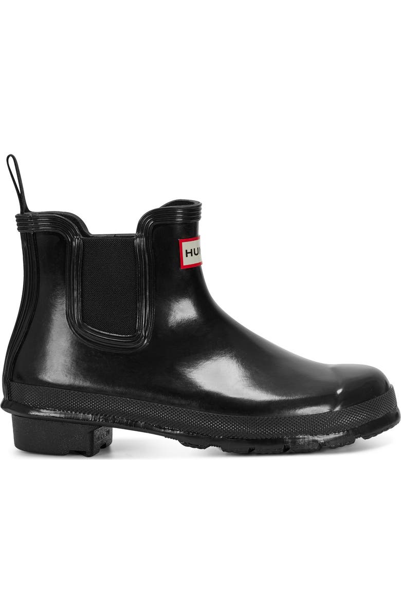 Hunter Original Gloss Waterproof Chelsea Boot, Alternate, color,