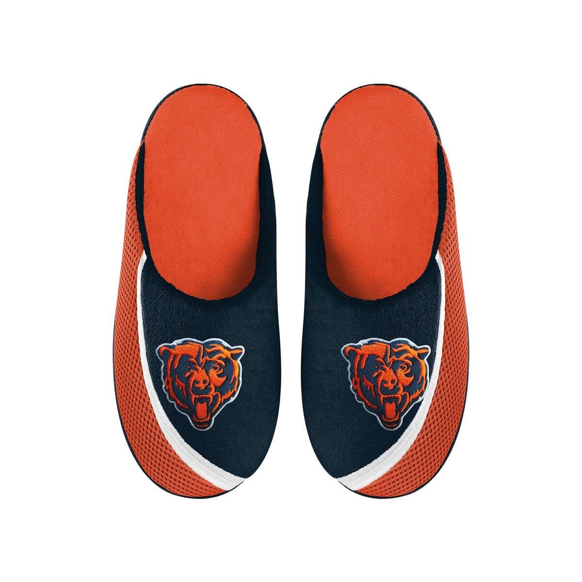 FOCO Men's FOCO Chicago Bears Big Logo Color Edge Slippers, Main, color, 