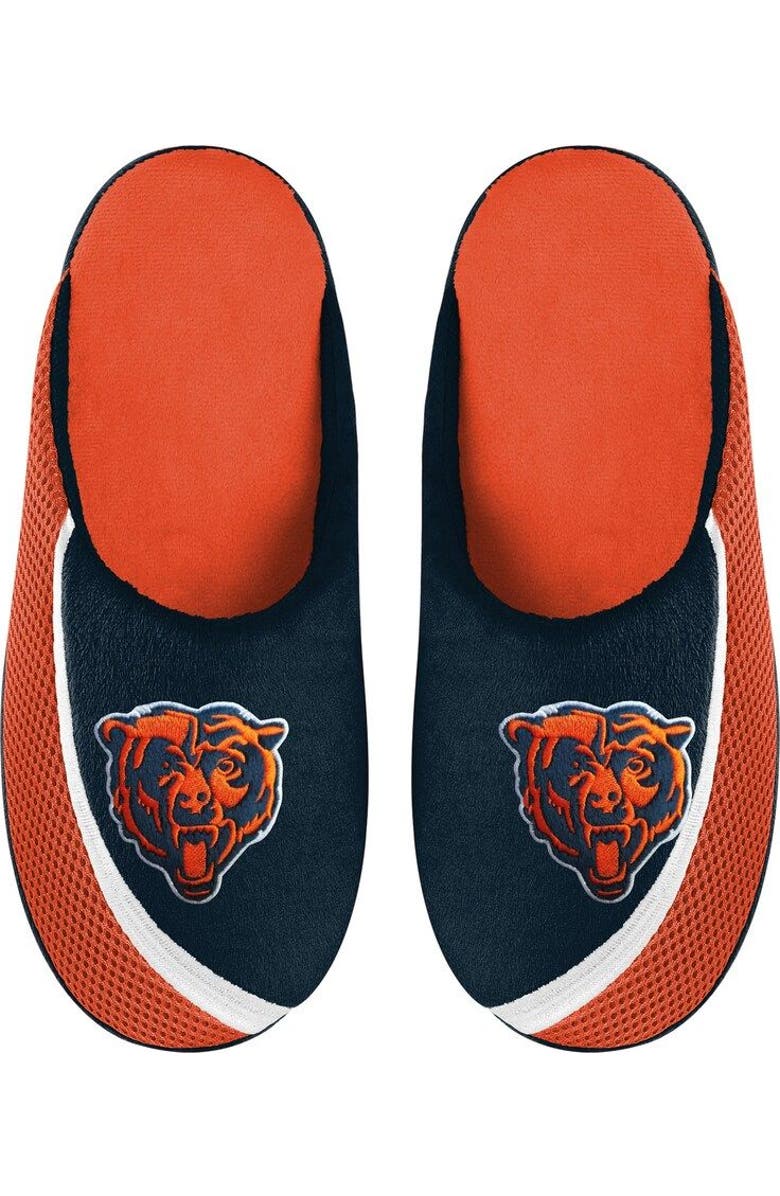 FOCO Men's FOCO Chicago Bears Big Logo Color Edge Slippers, Main, color,