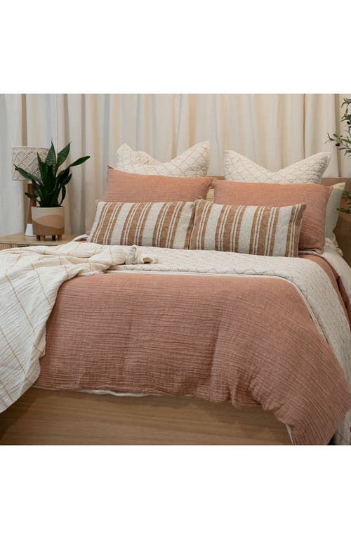 Crane Air Desert Rust Stripe Accent Pillow