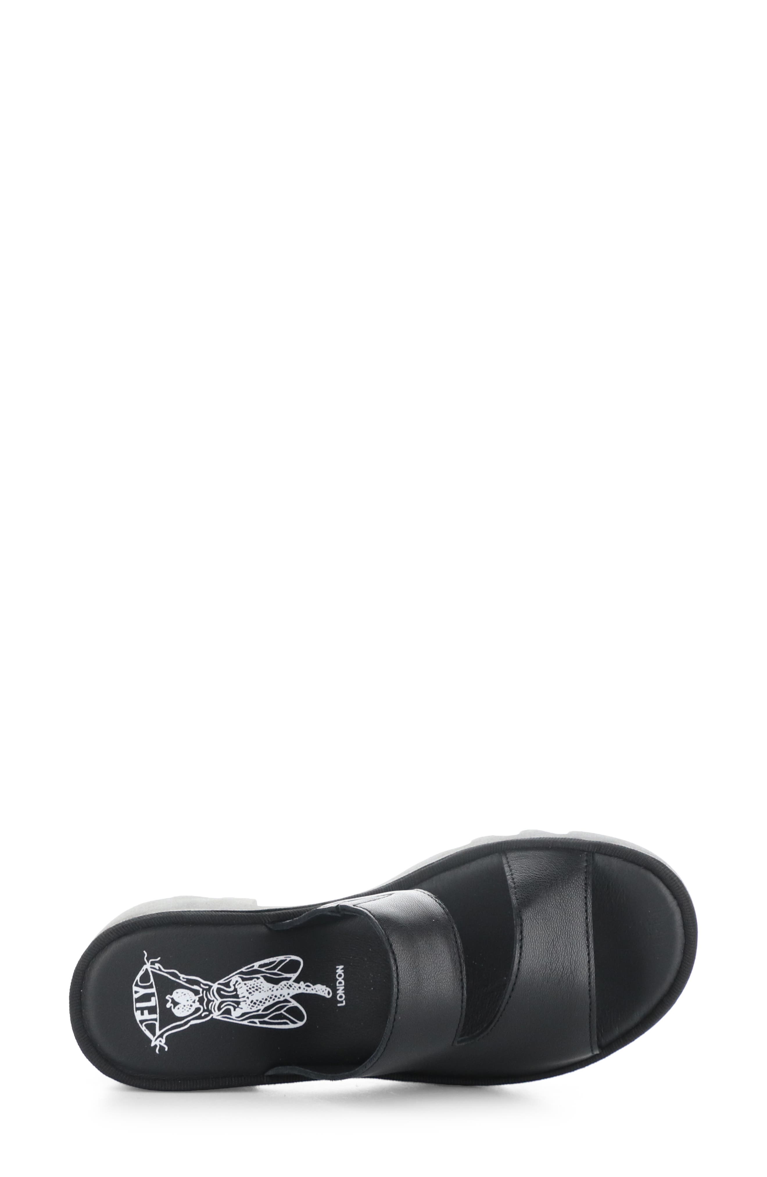 Fly London Tech Platform Sandal, Alternate, color, 004 Black Mousse